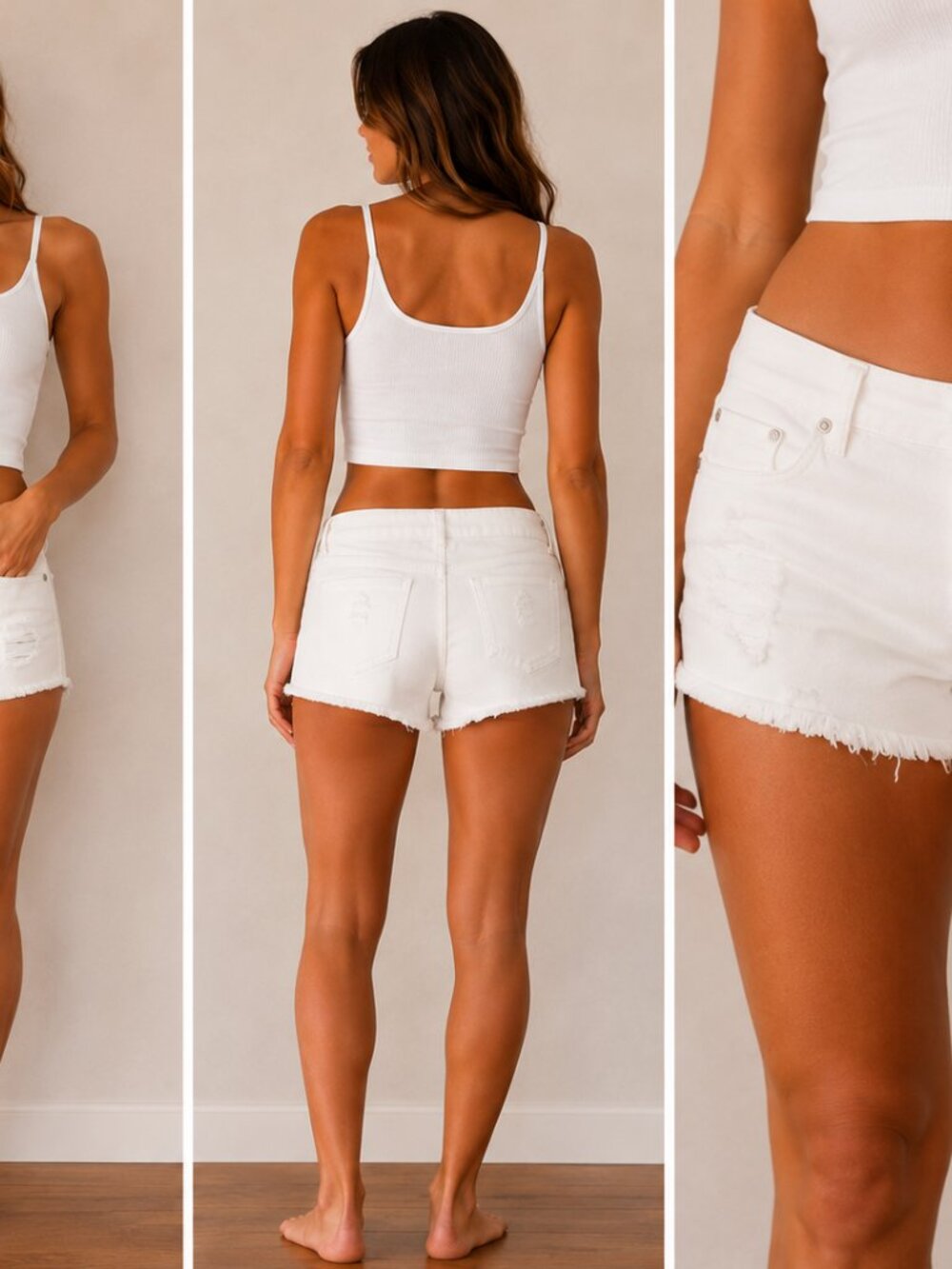 INDIGO REIN DISTRESSED JEAN SHORTS